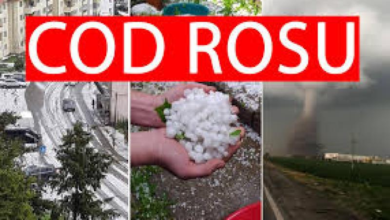 ANM, avertizare meteo: cod roșu de grindină într-un județ din România