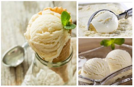 Înghețată de lămâie cu iaurt cremos. Înghețată de casă cu aromă intensă de lămâie.