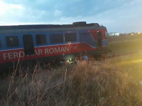 Incendiu la locomotiva unui tren în Constanța