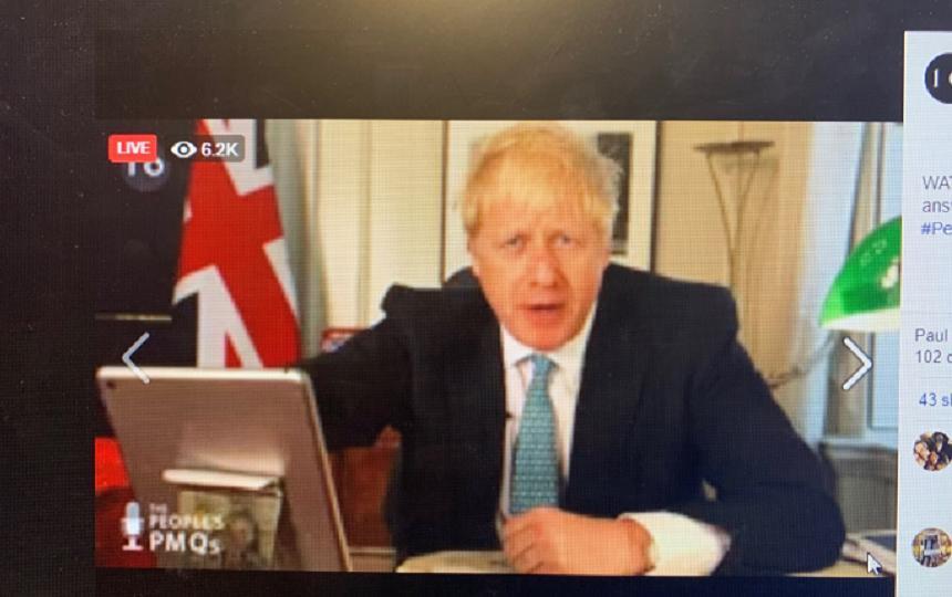 Johnson denunţă, &icirc;ntr-o sesiune de &icirc;ntrebări şi răspunsuri &icirc;n direct pe Facebook, o &rdquo;colaborare teribilă&rdquo; &icirc;ntre UE şi aleşi britanici,care-l &icirc;mpiedică să renegocieze Brexitul