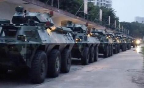 Statele Unite sunt profund îngrijorate de mişcările paramilitare din apropierea Hong Kongului