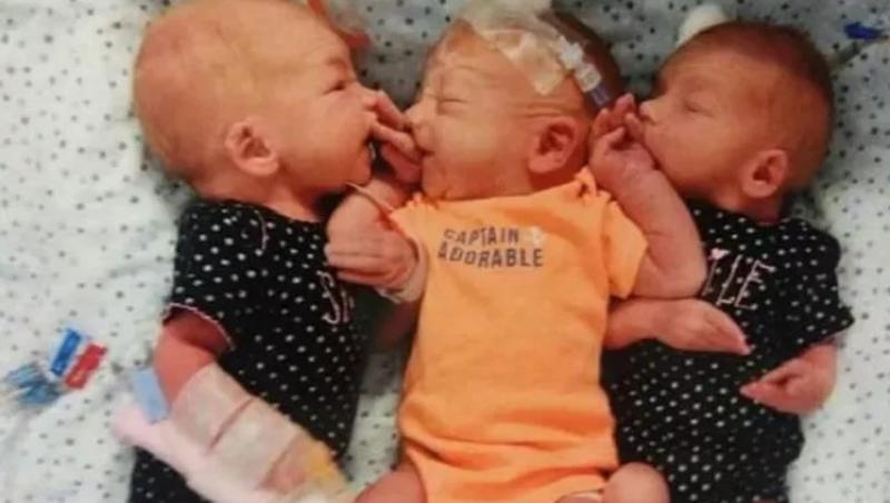 S-a dus de urgență la spital crezând că are pietre la rinichi și a născut… tripleți! „Sunt șocată” – Foto
