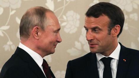 Emmanuel Macron îl primeşte pe Putin în calitate de ”vecin important” înaintea summitului G7