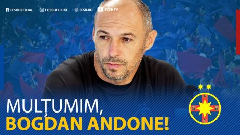 FCSB a anunţat oficial despărţirea de tehnicianul Bogdan Andone