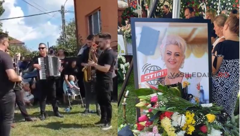 Scene sfâșietoare la înmormântarea artistei Anamaria Pop. Colegii au cântat muzică populară lângă sicriu. Video