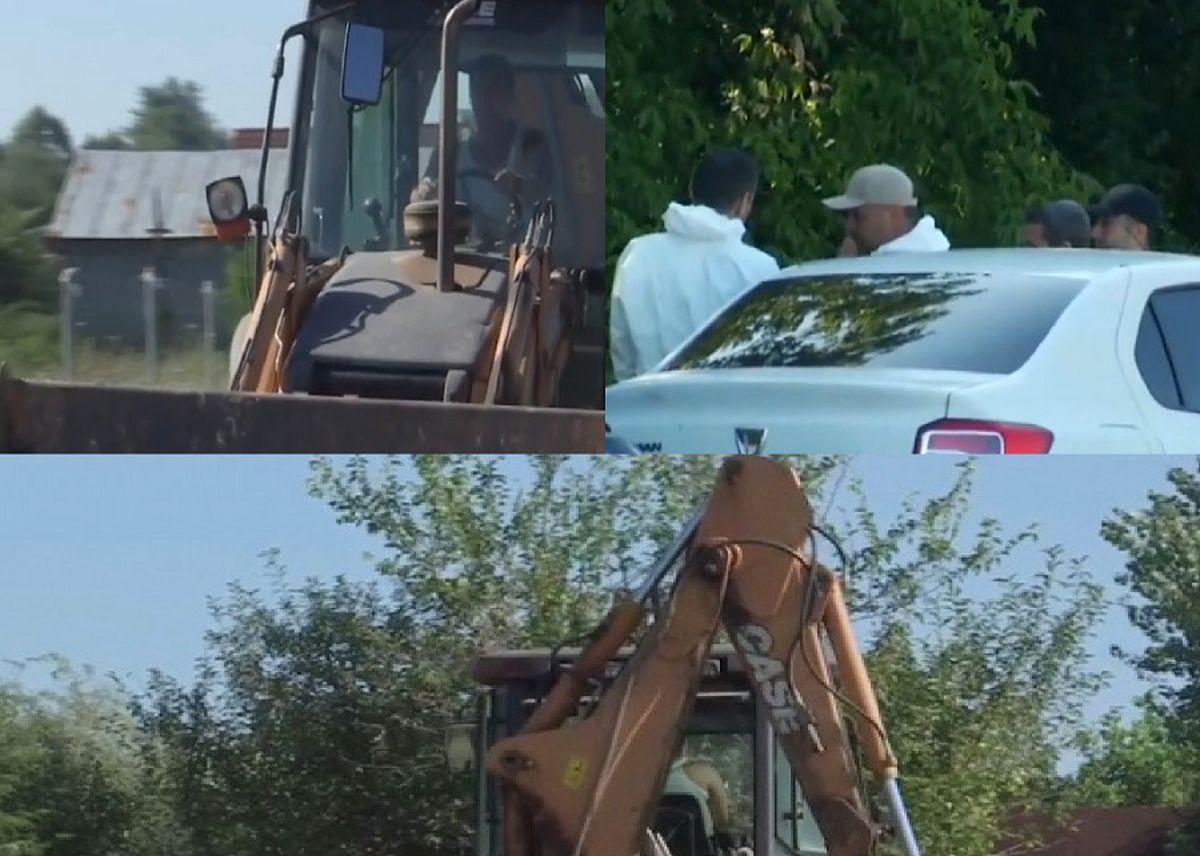 Se fac noi săpături &icirc;n curtea lui Dincă. Oamenii legii nu mai pot folosi scannerul și au recurs la excavatoare