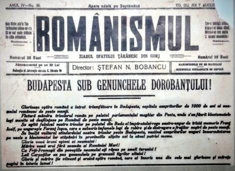 100 de ani de când românii au atârnat o opincă pe Parlamentul de la Budapesta, eliberându-le țara de comuniști