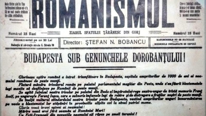 100 de ani de când românii au atârnat o opincă pe Parlamentul de la Budapesta, eliberându-le țara de comuniști
