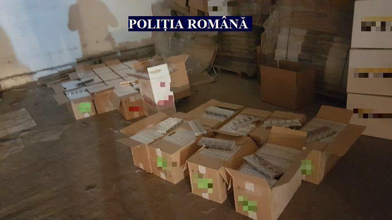 Arad: Peste 3,5 milioane de ţigarete de contrabandă, &icirc;n valoare de 800.000 de euro, descoperite de poliţişti