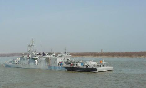 Nouă nave militare fluviale, un elicopter şi 330 de militari vor participa la un exerciţiu pe Dunăre, pe Braţul Sfântul Gheorghe şi pe Braţul Sulina