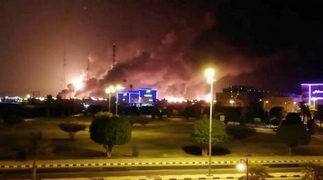 Atac cu drone în Arabia Saudită: Producţia la instalaţiile petroliere lovite a fost întreruptă. Mike Pompeo: Iranul a lansat un atac fără precedent