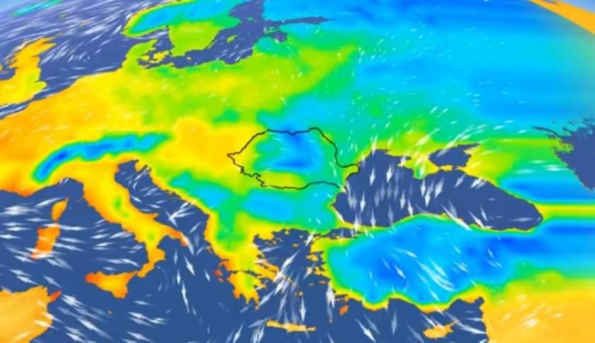 Aerul polar intră &icirc;n Rom&acirc;nia. Prognoza ANM anunță &icirc;ngheț la munte: Temperaturile scad cu peste zece grade Celsius
