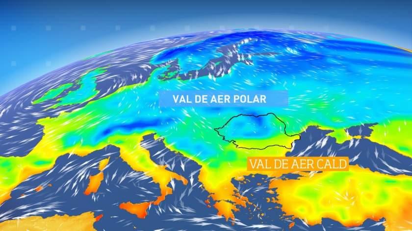 Un val de aer polar lovește România! Vremea se răcește începând de azi