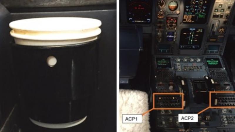 S-au topit butoanele avionului, după ce pilotul a vărsat cafea pe panoul de control! Continuarea e de film!