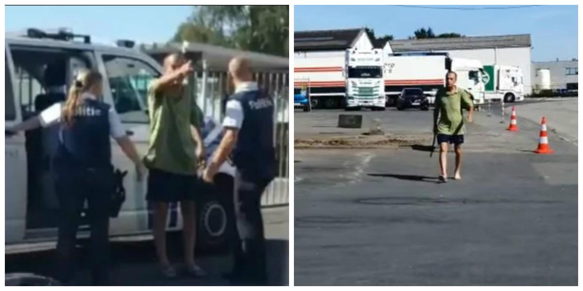 Momentul &icirc;n care un șofer &icirc;nșelat de nevastă &icirc;și iese din minți, &icirc;ntr-o parcare din Belgia! Bărbatul a făcut praf mai multe mașini