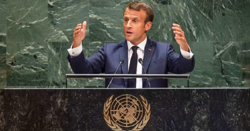 Macron &icirc;ndeamnă, la ONU, SUA şi Iranul să reia negocierile