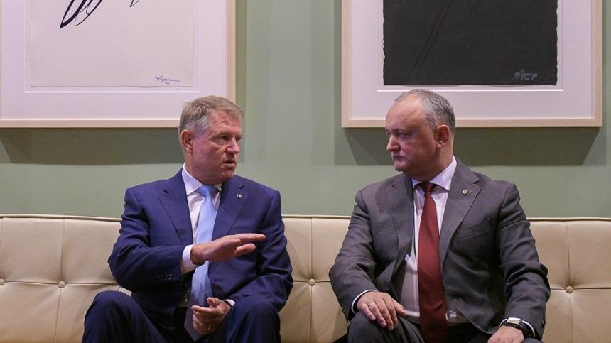 Klaus Iohannis la &icirc;nt&acirc;lnirea cu preşedintele R. Moldova Igor Dodon: Este important de evitat orice soluţie care implică federalizarea Republicii Moldova sau altă formulă/Patrimoniul comun de istorie, limbă şi cultură nu trebuie negat