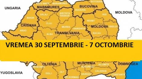 Vremea pe șapte zile. Vremea în București și în România 30 septembrie-7 octombrie