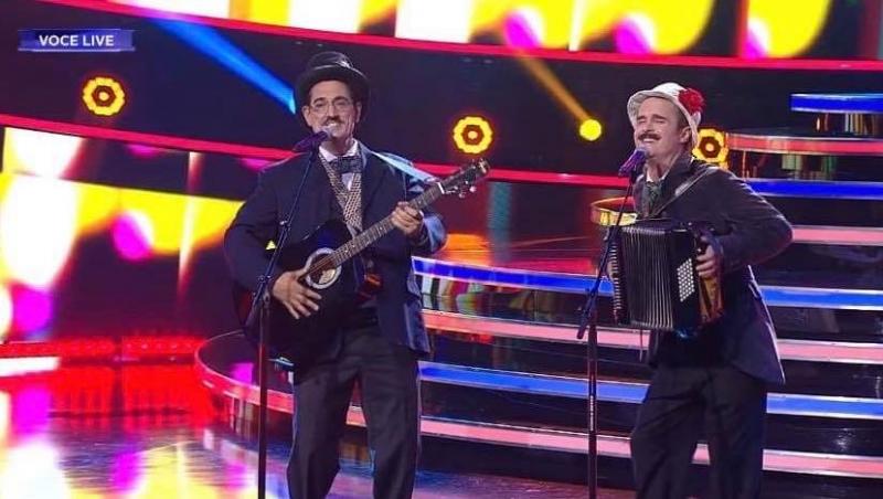 Show senzațional la „Te cunosc de undeva!” Șerban Copoț și Cezar Ouatu se transformă în Romică Țociu și Cornel Palade: „Se mișcă bine, bine de tot!”