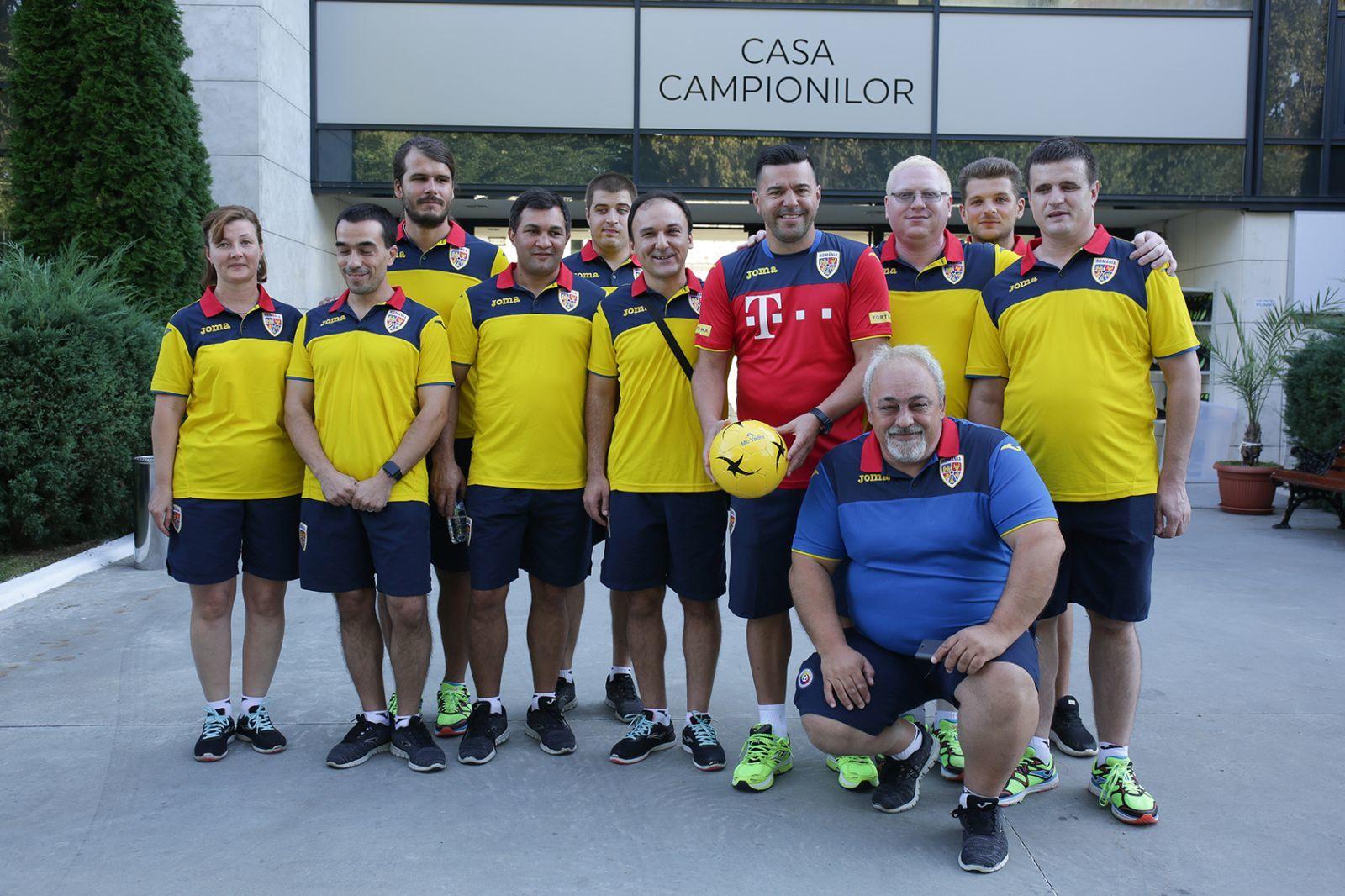 Componenţii echipei naţionale de nevăzători s-au &icirc;nt&acirc;lnit cu selecţionerul Cosmin Contra