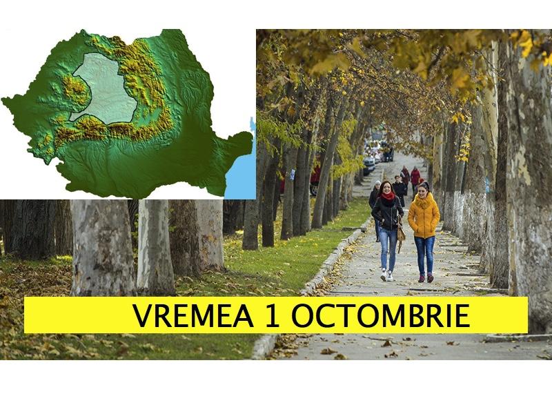 Vremea 1 octombrie 2019. Temperaturi cuprinse &icirc;ntre 2 - 29 de grade Ceslius