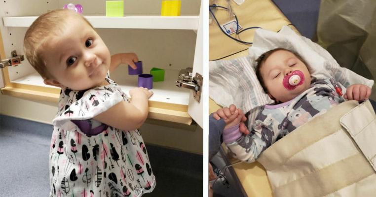 "Rugați-vă! Mi se sf&acirc;șie sufletul de durere". O copilă de numai 21 de săptăm&acirc;ni răpusă de cancer &icirc;n fază terminală reușește să &icirc;nvingă boala care i-a zguduit copilăria