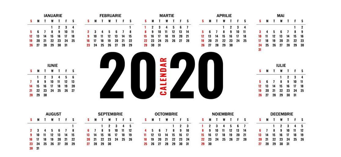 C&acirc;te zile libere vor avea rom&acirc;nii &icirc;n 2020. Calendarul sărbătorilor legale de anul acesta