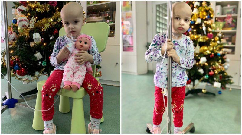 Părinții cer ajutor pentru Eliana, fetița care la doi ani și jumătate luptă cu cancerul: "Aveam cel mai vesel copil. Acum face citostatice"