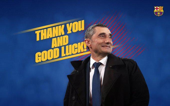 FC Barcelona a anunţat oficial despărţirea de Ernesto Valverde şi numirea lui Quique Setien, cu contract p&acirc;nă &icirc;n iunie 2022
