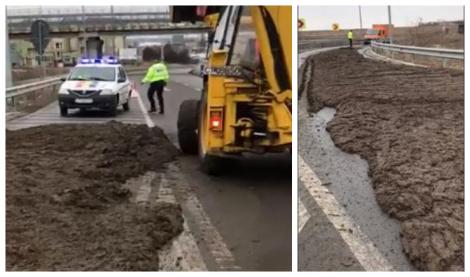 Autostrada A4, umplută de bălegar! „Imaginea neglijenței maxime și lipsei de respect pentru ceilalți participanți la trafic!” – VIDEO