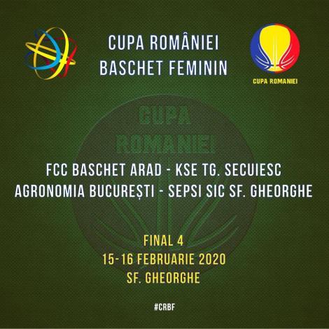 Turneul Final Four al Cupei României la baschet feminin, la Sfântu Gheorghe. Programul semifinalelor