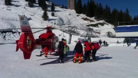 Accident dramatic la Sinaia! Copil de zece ani, dus cu elicopterul SMURD la București