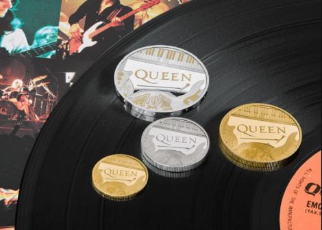 Queen, prima trupă britanică pentru care Royal Mint lansează monede de colecţie