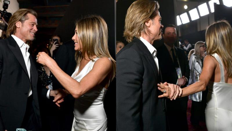 Jennifer Aniston şi Brad Pitt la Gala Premiilor SAG