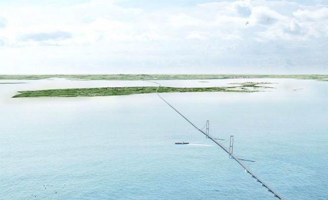 Danemarca vrea să construiscă un pod maritim &icirc;ntre Aarhus şi Copenhaga, de 20 de miliarde de dolari