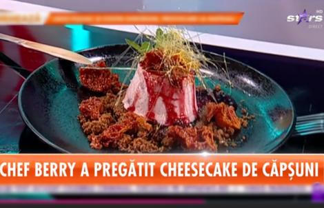 Desert rapid și delicios pentru omul pofticios: Cheesecake de căpșuni - Rețeta lui Chef Berry