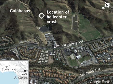 Decesul lui Kobe Bryant: Nouă persoane se aflau în elicopterul prăbuşit la Calabasas