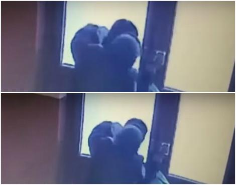 Scene șocante într-o scară de bloc din România, filmate de o cameră de supraveghere! Ce a făcut o femeie de 78 de ani este de necrezut! VIDEO