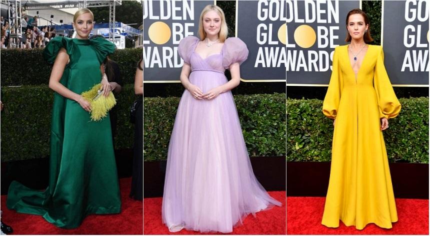 Globurile de Aur - Vedetele au optat pentru coliere preţioase şi m&acirc;neci bufante