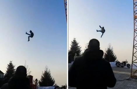 Un copil de 13 ani, accident teribil într-un parc de distracții! A fost aruncat șase metri în aer! Momentul a fost filmat! VIDEO