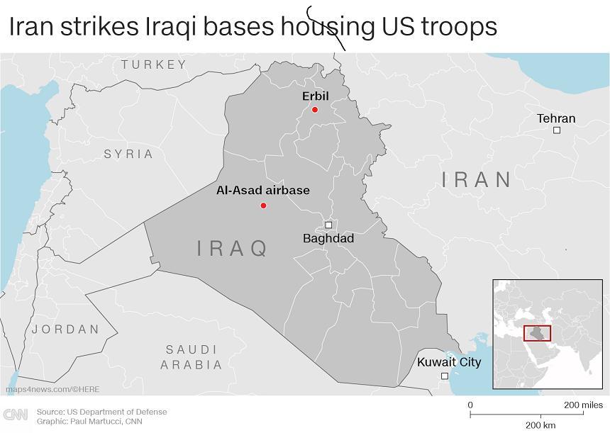 Armata irakiană anunţă că bazele coaliţiei au fost lovite de 22 de rachete