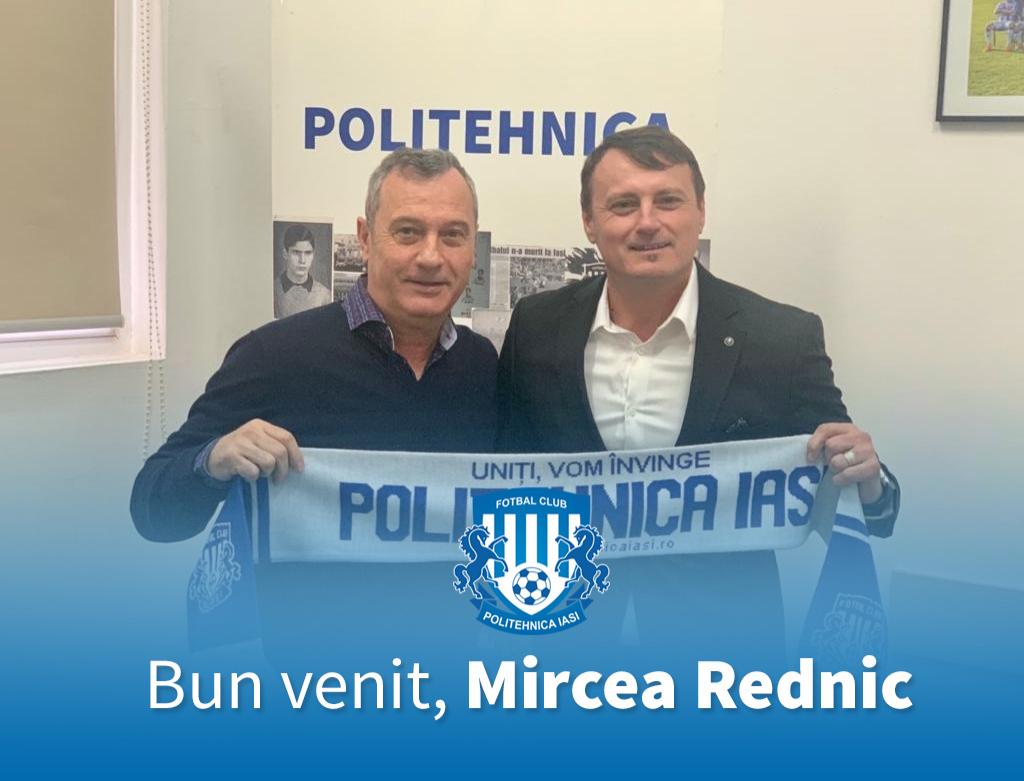 Mircea Rednic a semnat un contract p&acirc;nă la finalul sezonului cu Poli Iaşi