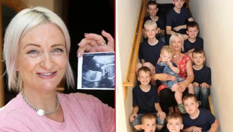 O mamă cu zece băieți a rămas gravidă și a așteptat cu sufletul la gură verdictul! Al unsprezelea copil, fată sau băiat?