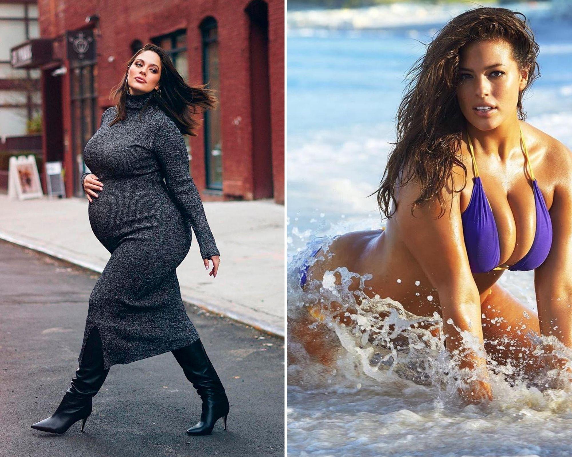 Modelul plus-size care își acceptă formele. Ashley Graham, selfie nud în oglindă, la 10 luni după ce a născut