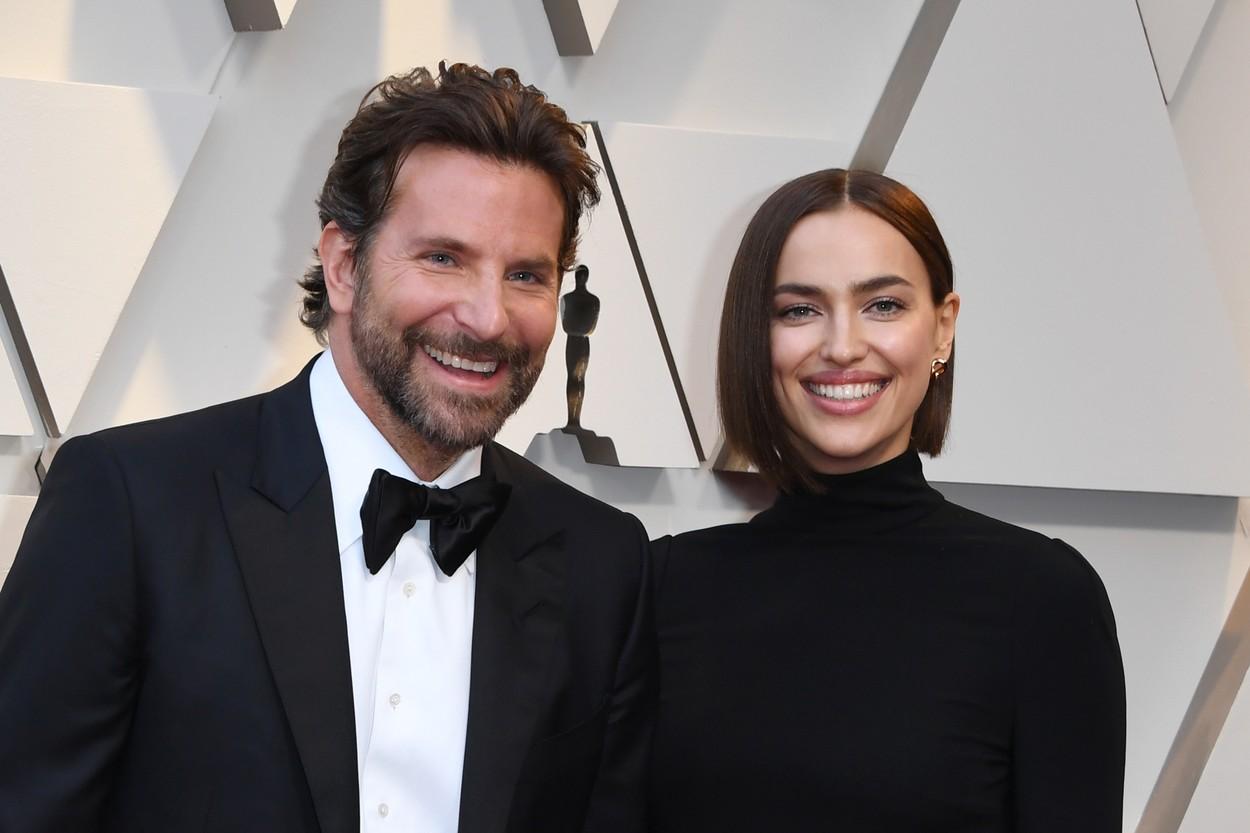 Modelul Irina Shayk, alături de actorul Bradley Cooper