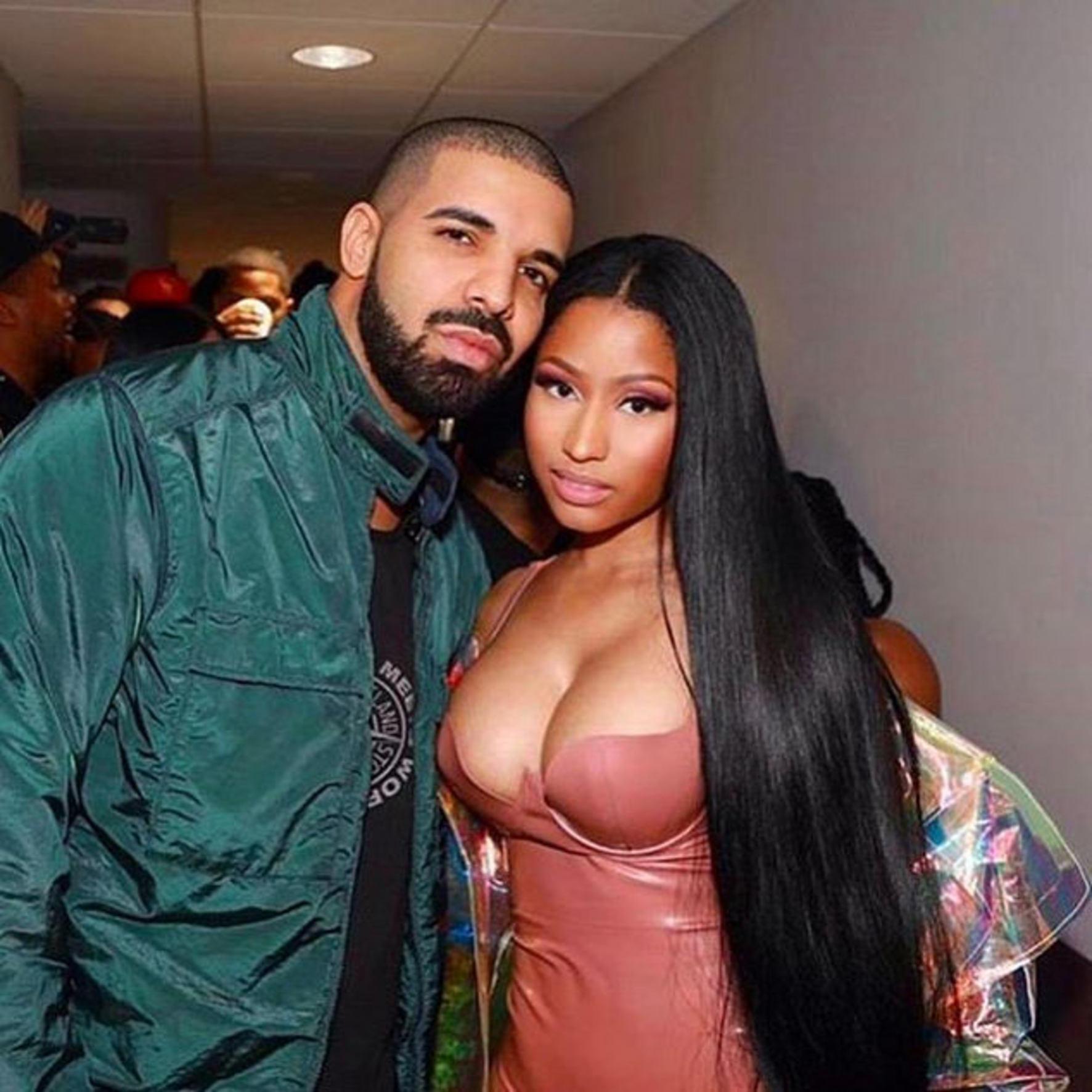 Rapperița Nicki Minaj și rapperul Drake