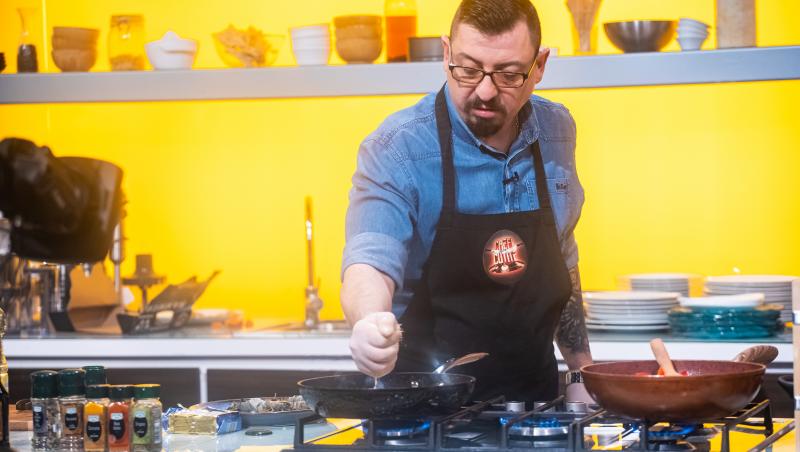 Bucătarul Iustin Truță la emisiunea „Chefi la cuțite”