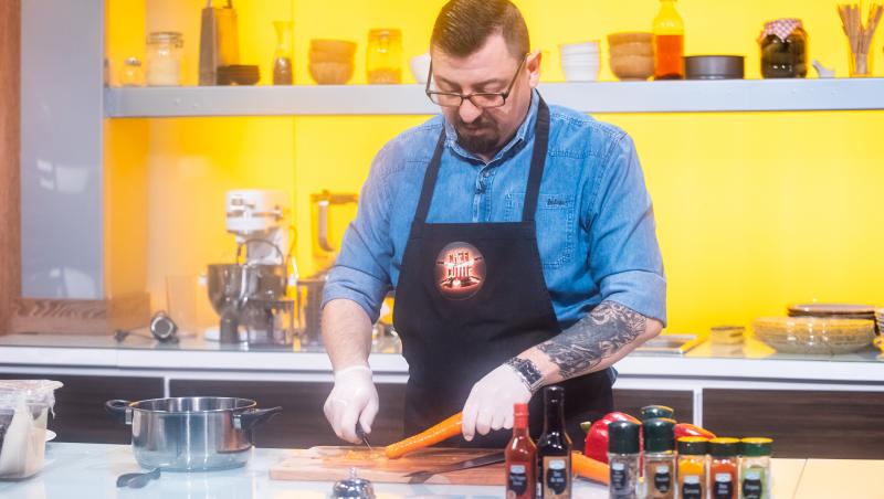 Bucătarul Iustin Truță la emisiunea „Chefi la cuțite”