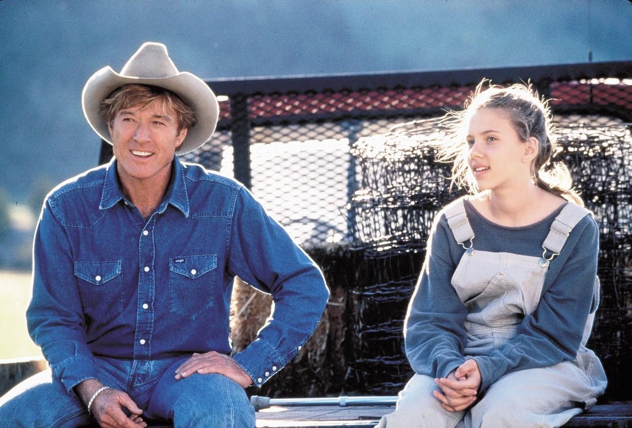 Scarlett Johansson și obert Redford în ''The Horse Whisperer'', 1998