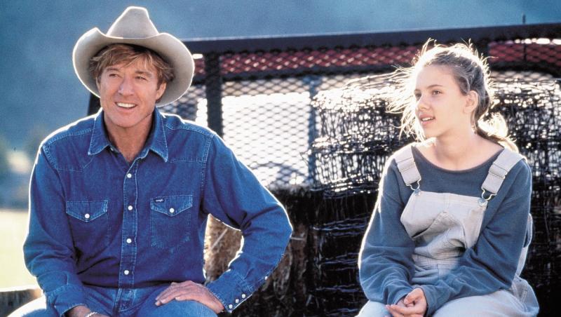 Scarlett Johansson și obert Redford în ''The Horse Whisperer'', 1998